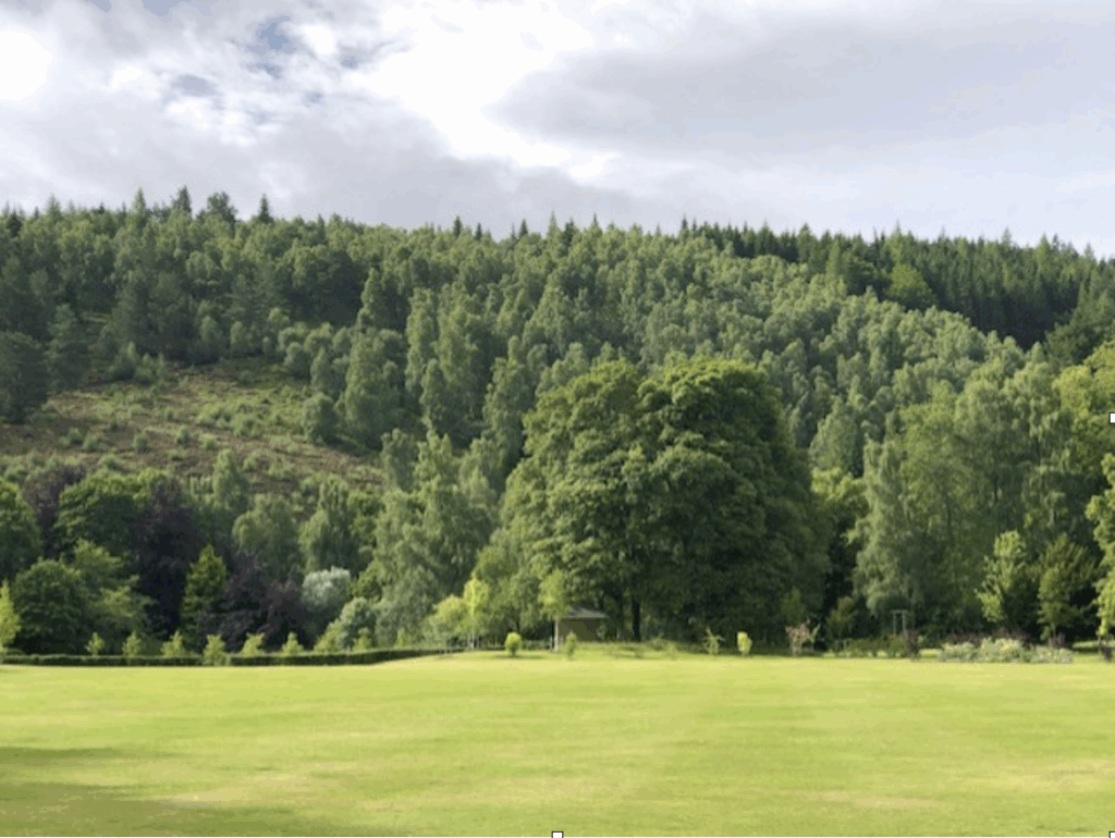 The green landscape of the enchanting Scottish Highlands 